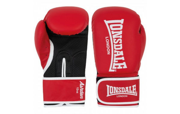 Перчатки тренировочные 8oz Lonsdale Ashdon 160011 8 RD красный 600_380