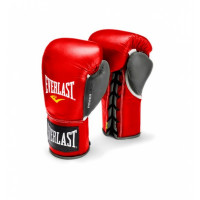 Перчатки боевые Everlast Powerlock 10 oz красный/серый 27110070000