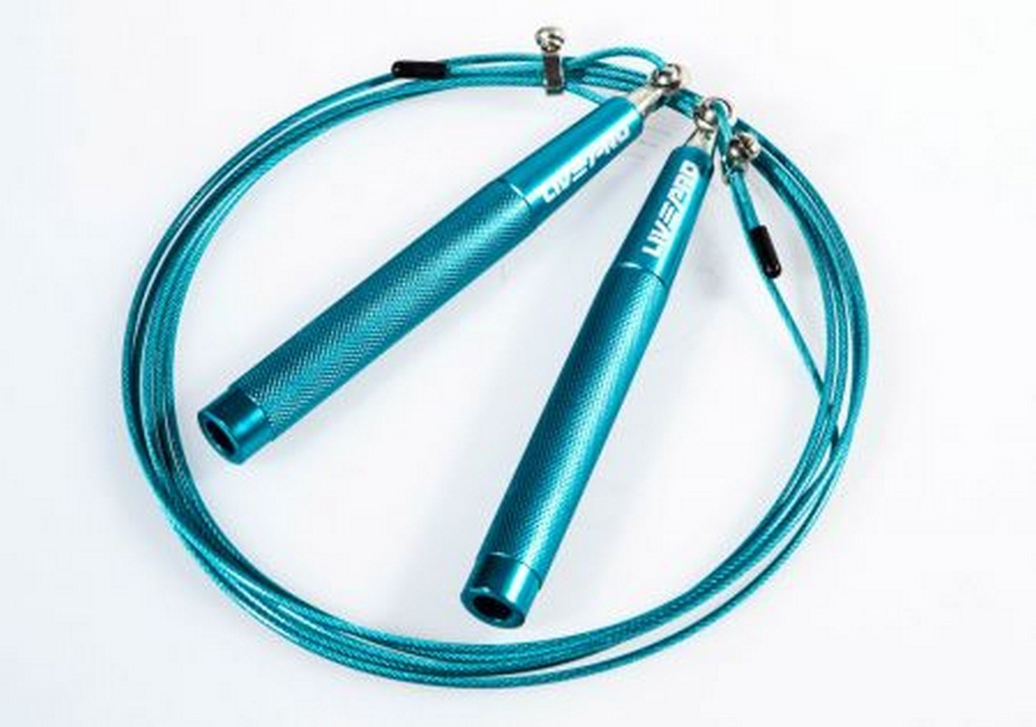 Скакалка Live Pro Speed Jump Rope LP8283H голубой, 300 гр 1139_800