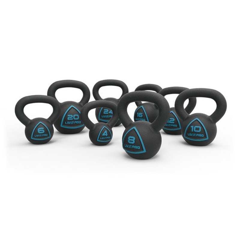 Чугунная гиря 20кг Live Pro Solid Cast Iron Kettlebell LP8041-20 800_800