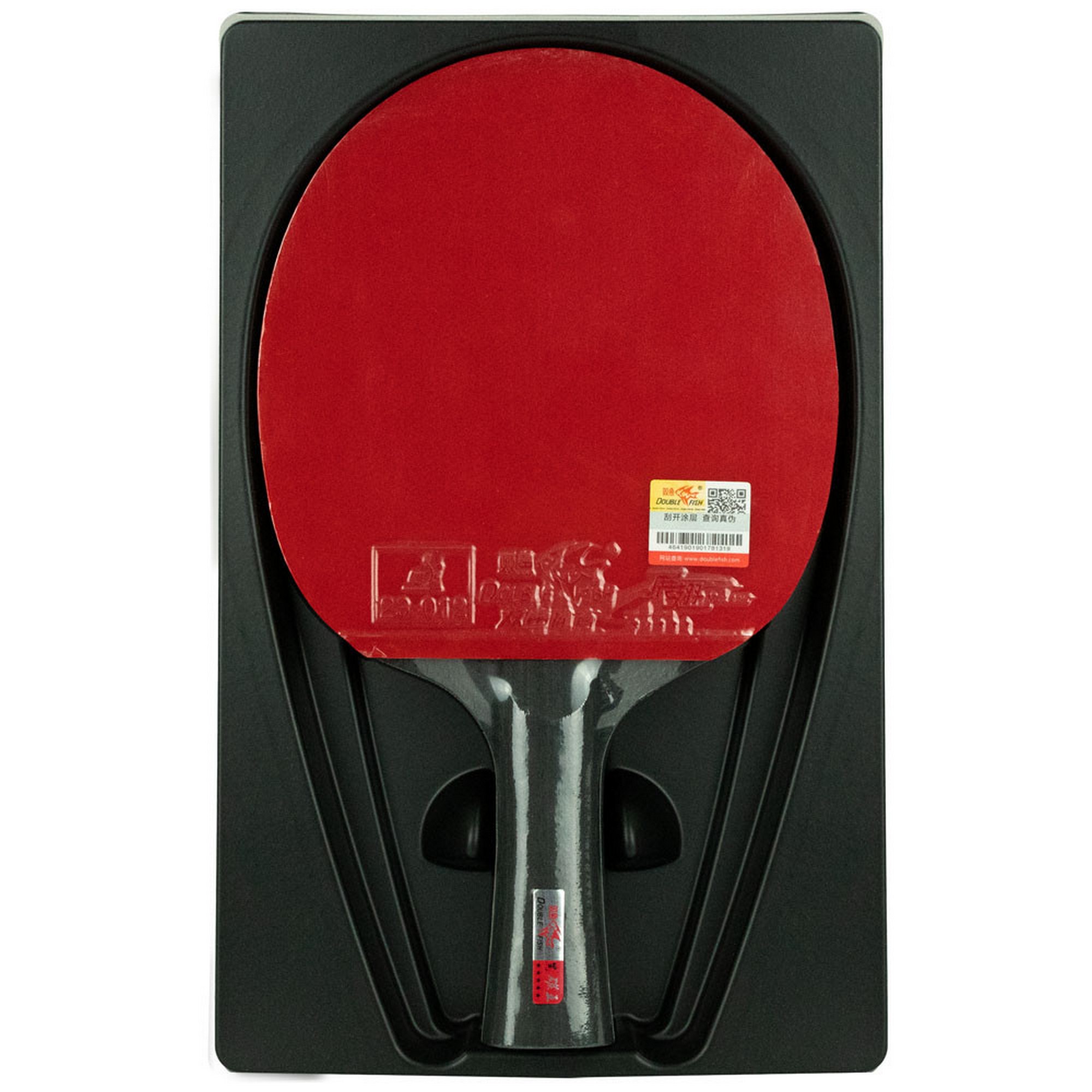 Ракетка для настольного тенниса Double Fish Black Carbon King Racket 5*****, ITTF Appr 2000_2000