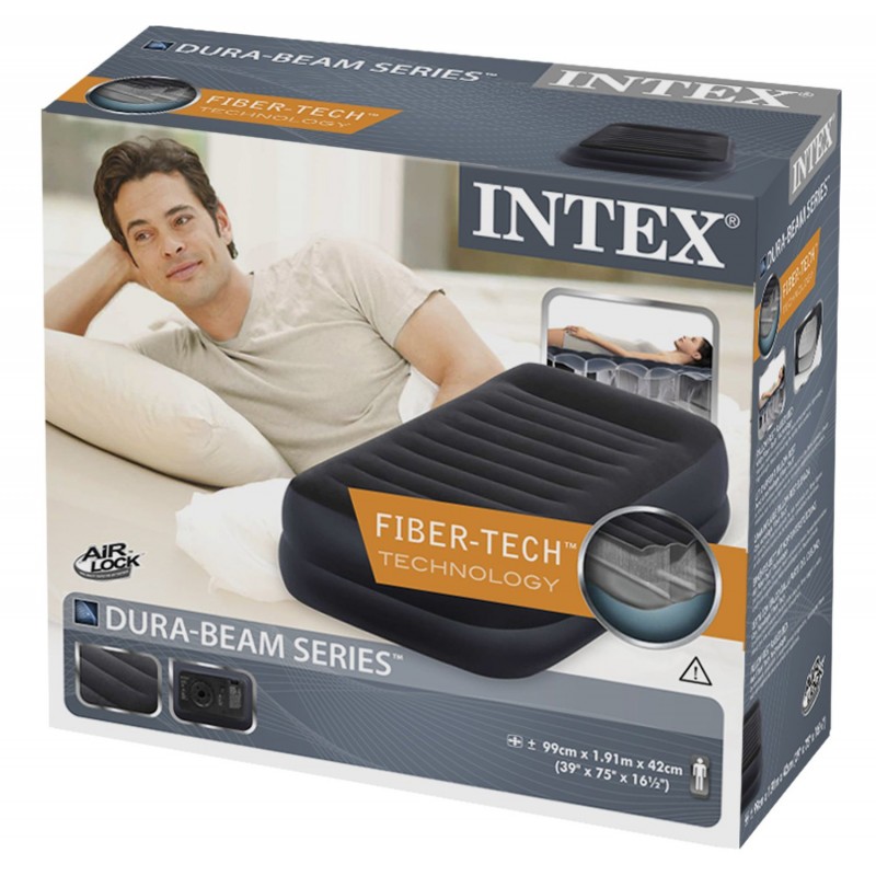 Надувная кровать Intex Premaire Elevated Airbed 137х191х46см, встроенный насос 220V 64904 800_800