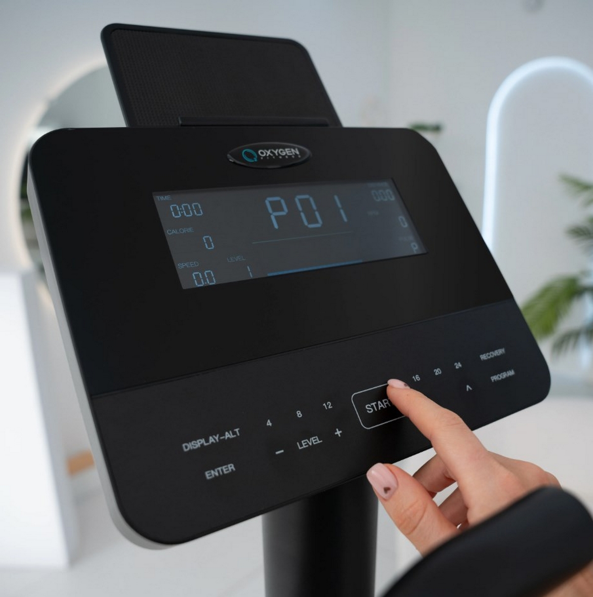 Эллиптический тренажер домашний Oxygen Fitness PHANTOM M LCD 1200_1208