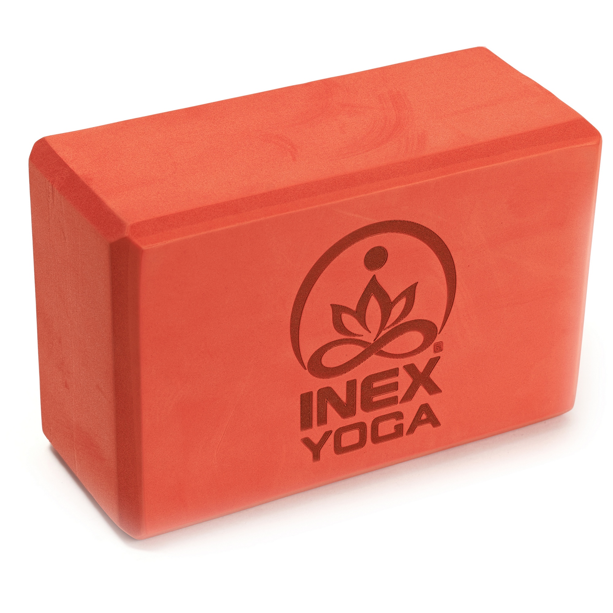 Блок для йоги 23x15x10см Inex Yoga Block EVA 4" YGBK-RD красный 2000_2000