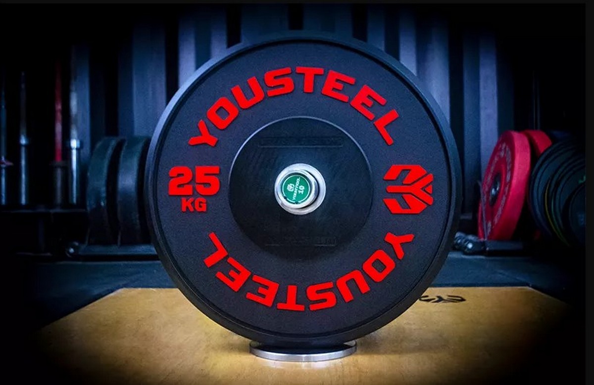 Диск 25кг YouSteel Traning PRO черный 1200_779