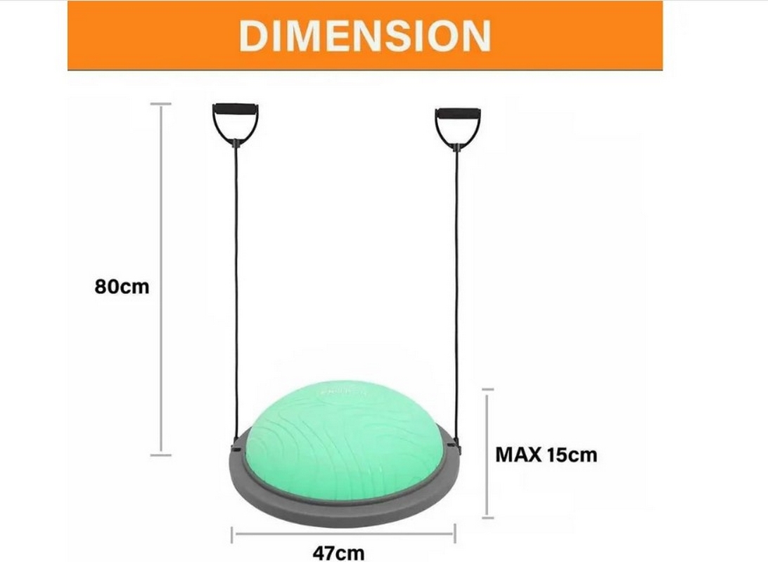 Балансировочная платформа с эспандерами 47см PROIRON БП47ЗЕЛ зеленый 1092_800