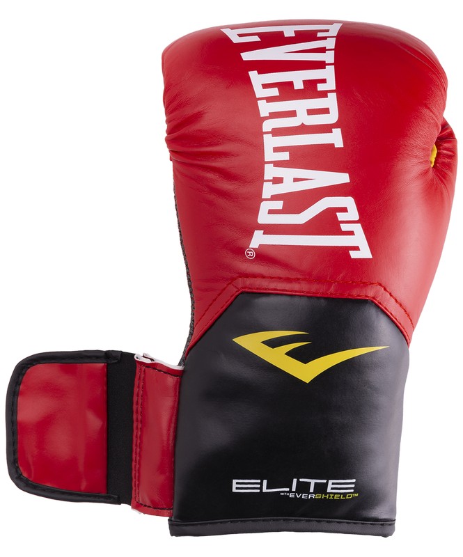 Перчатки боксерские Everlast Elite ProStyle P00001200, 16oz, к/з, красный 665_800