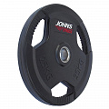 Диск обрезиненный 25кг Johns 91010 -25В черный 120_120